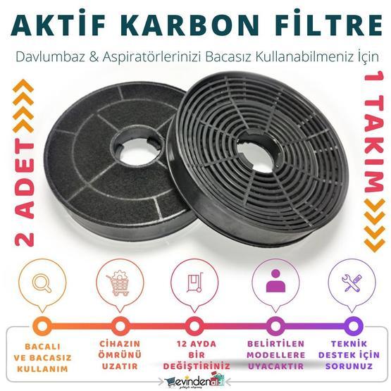 Simfer 8743 Davlumbaz Karbon Filtresi