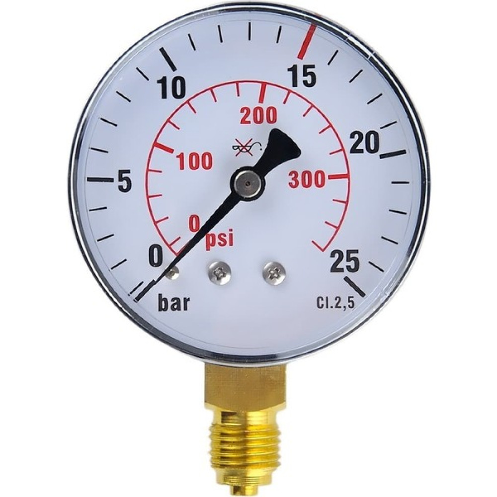 Simga Çap Ø63 mm Alttan Bağlantılı Kuru Tip Manometre - 0-25 bar Diğer Test ve Ölçüm Cihazları Fiyatı