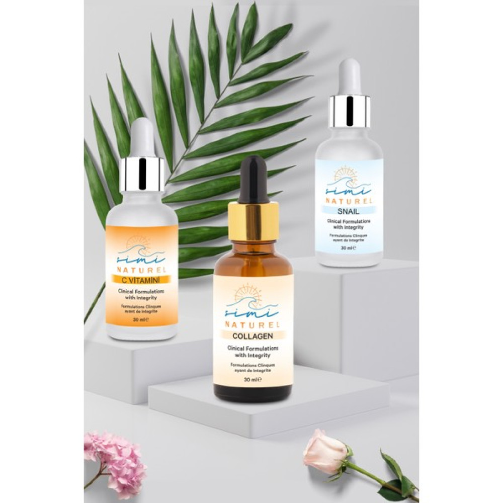Simi Beauty Kollajen + C Vitamin + Snail Serum 3'lü Bakım Sti Anti-Aging / Yaşlanma Karşıtı Fiyatı