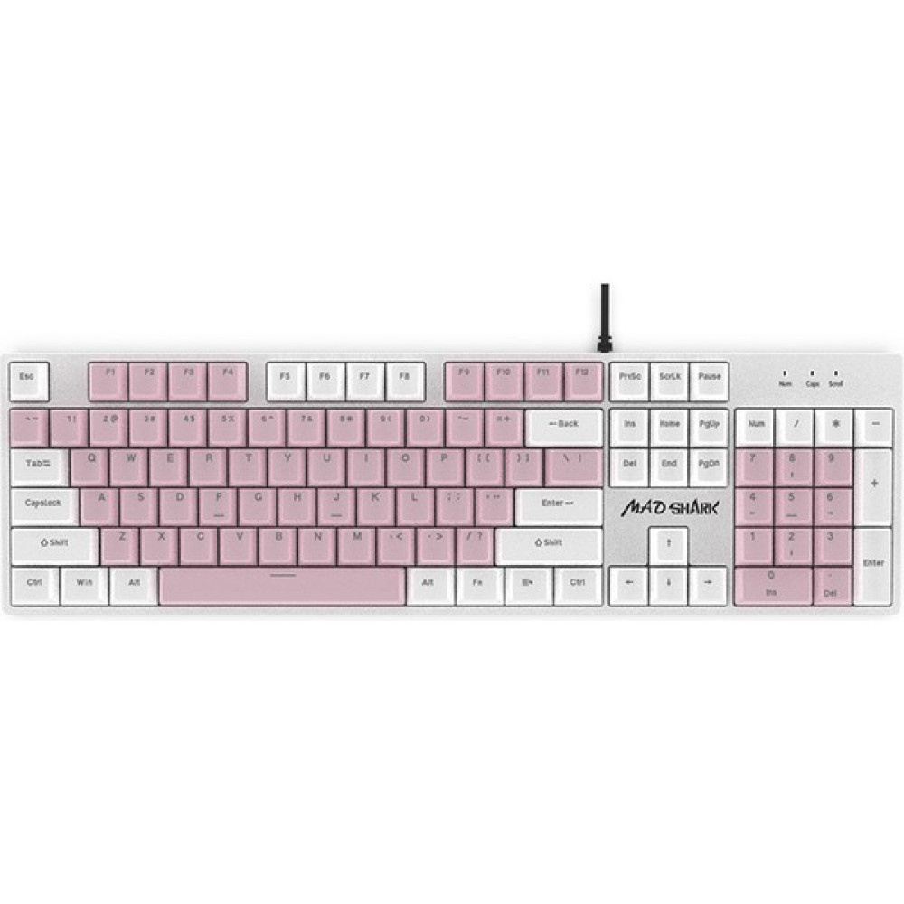 Simicg E-Spor Oyun Klavyesi Mekanik Yeşil Eksen Kablolu Tam Tuşlar (Yurt Dışından) - Keyboard - Pembe Oyuncu Klavyesi Fiyatı