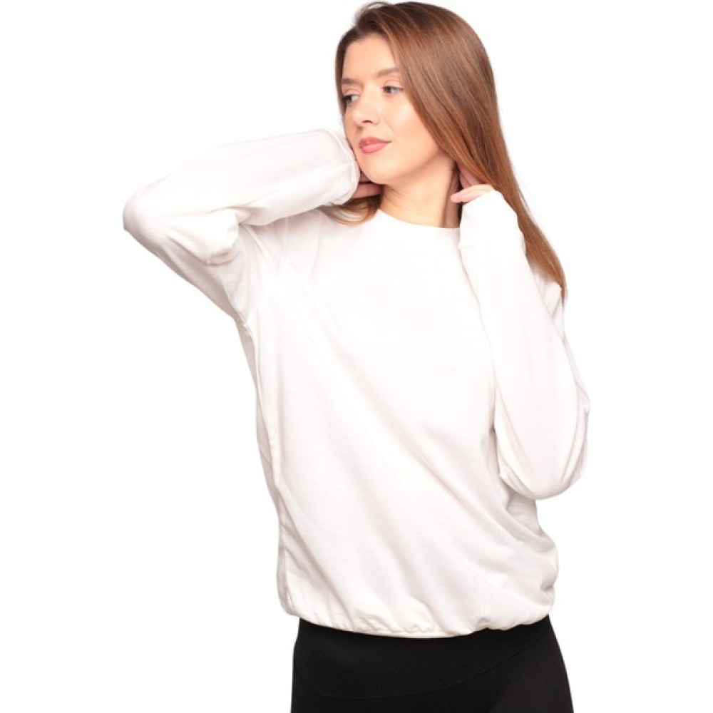 Simisso Bisiklet Yaka Kadın Sweatshirt 0149 | Ekru Bayan Sweatshirt Fiyatı