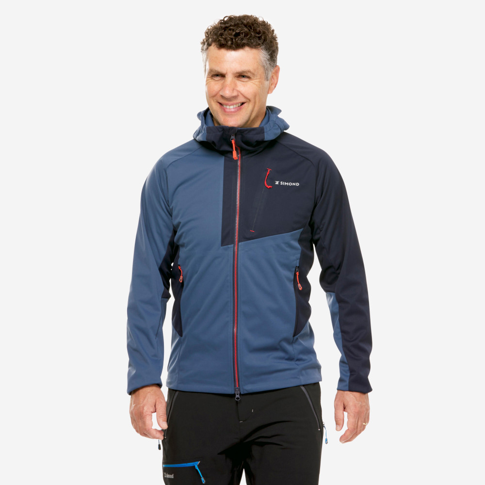 Simond Erkek Tırmanış Softshell Mont - Mavi - Alpinism Light Erkek Yağmurluk Fiyatı