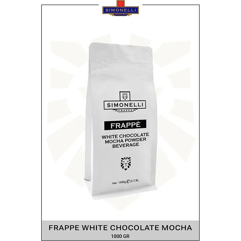 Simonelli Frappe Ice Coffee Whıte Mocha 1000 gr Paket Simonelli - 1 kg Diğer Fiyatı