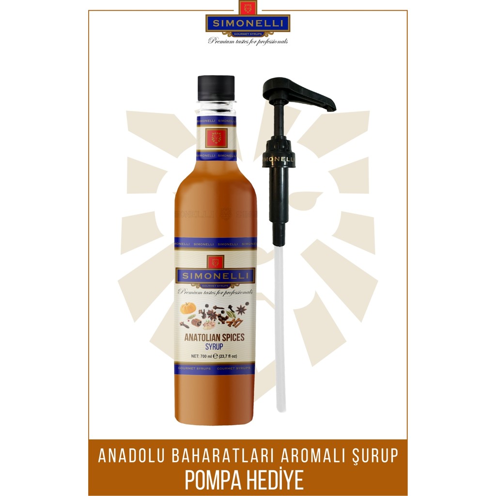 Simonelli Kahve Şurubu Anadolu Baharatları Aromalı 70 cl + Pompa - 700 ml Tuz, Şeker, Baharat Fiyatı