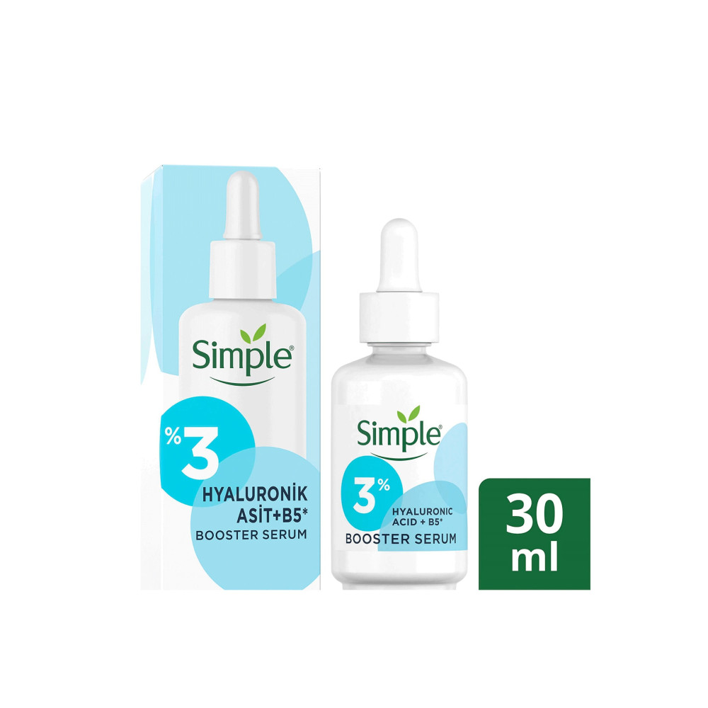 Simple Booster Serum %3 Hyaluronik Asit + B5 Vitamini Derinlemesine Cilt Nemlendirme 30 Ml Cilt ve Yüz Bakımı Fiyatı