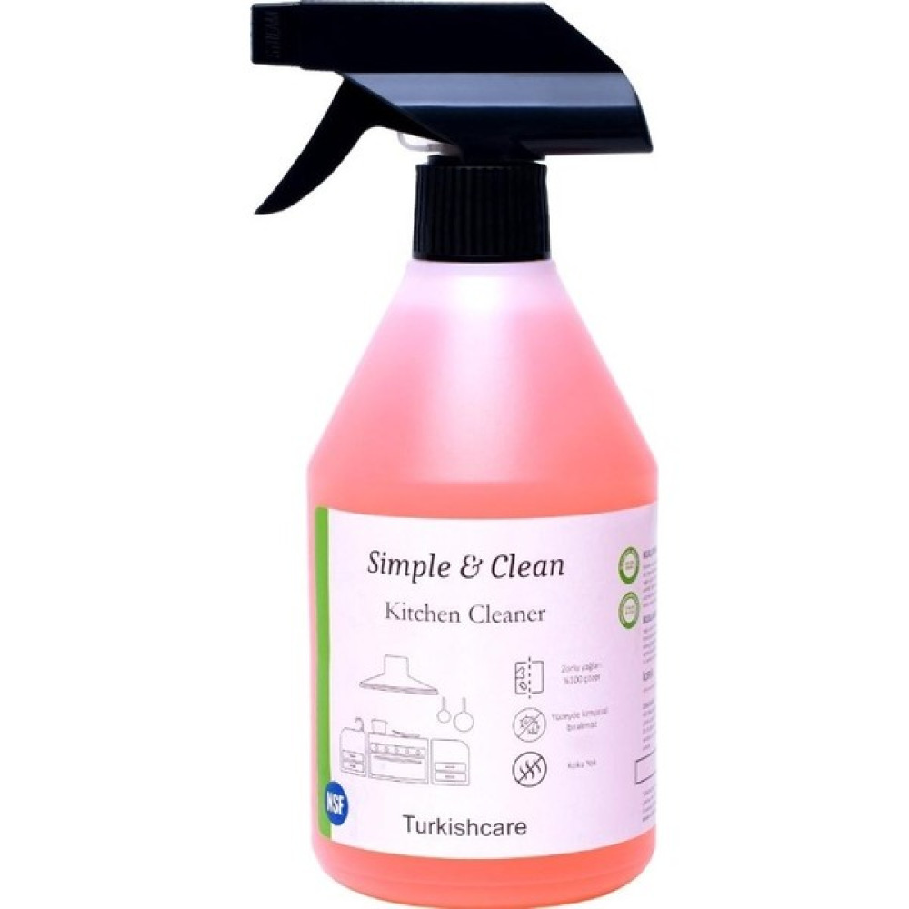 Simple & Clean Mutfak Fırın Izgara ve Yüzey Temizleyici Kireç Sökücü Sprey 500 ml Temizlik Malzemeleri Fiyatı