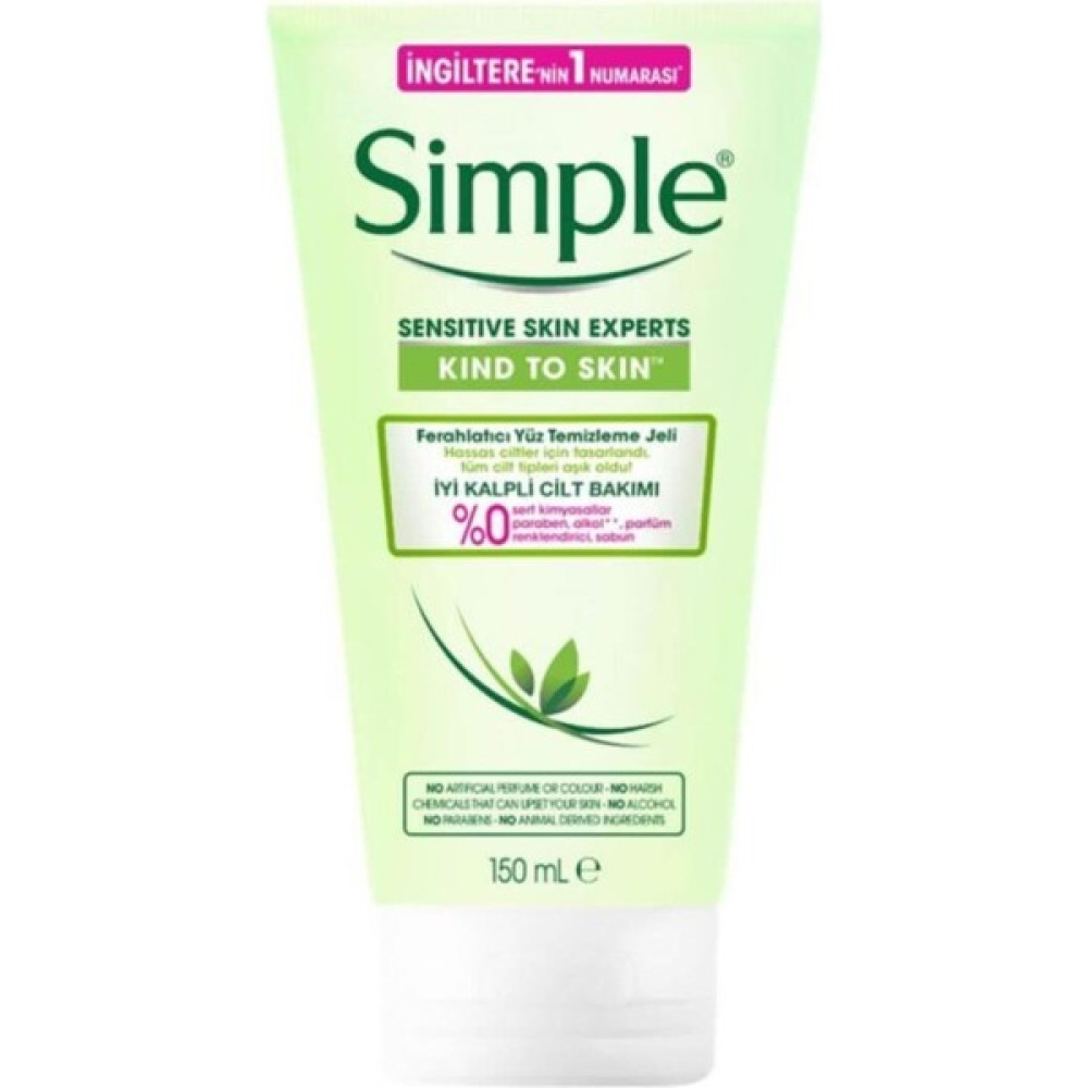 Simple Ferahlatıcı Yüz Temizleme Jeli Hassas Ciltler 150ML Cilt Temizleme ve Peeling Fiyatı