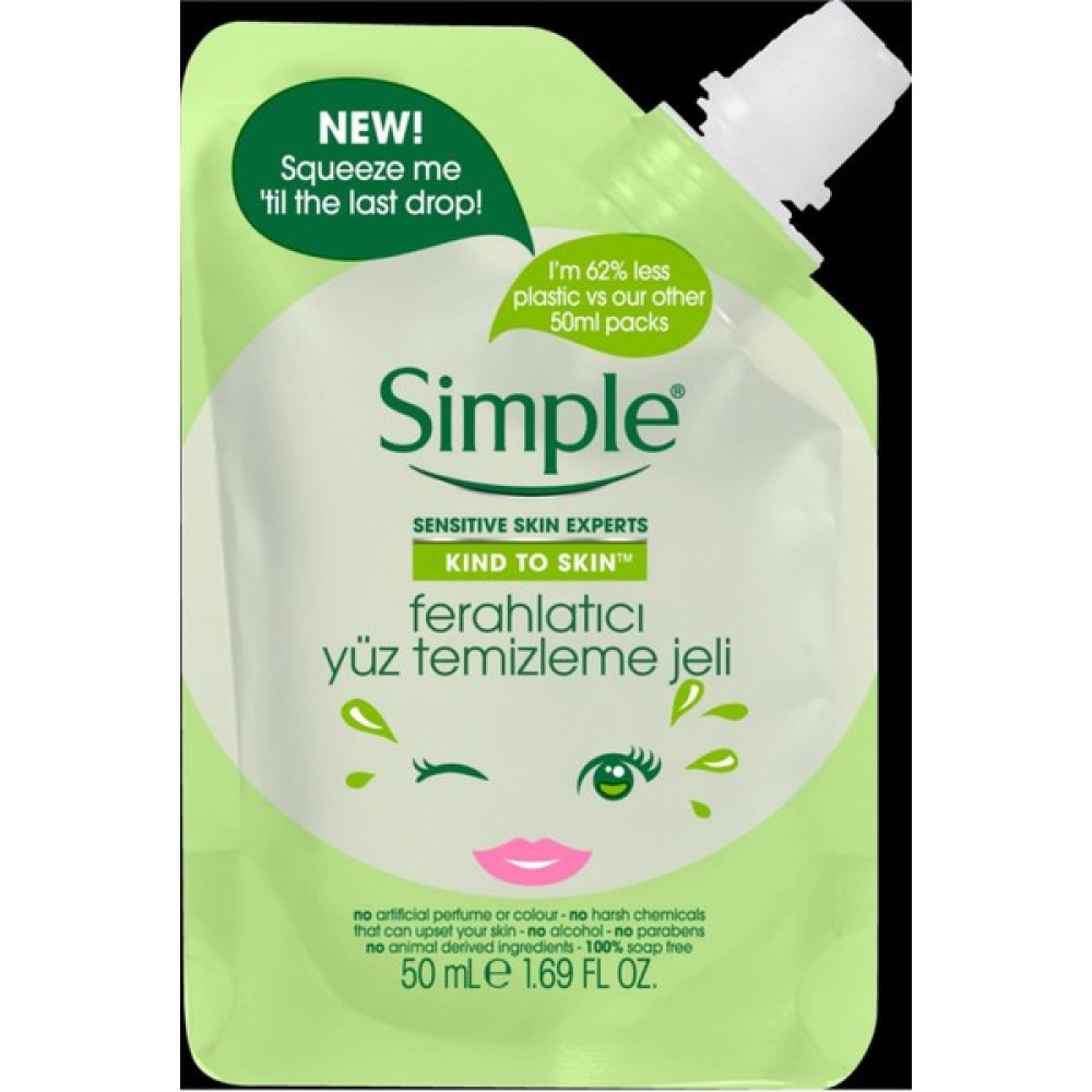 Simple Kind To Skin Mini Ferahlatıcı Yüz Temizleme Jeli 50 ml Cilt Temizleme ve Peeling Fiyatı