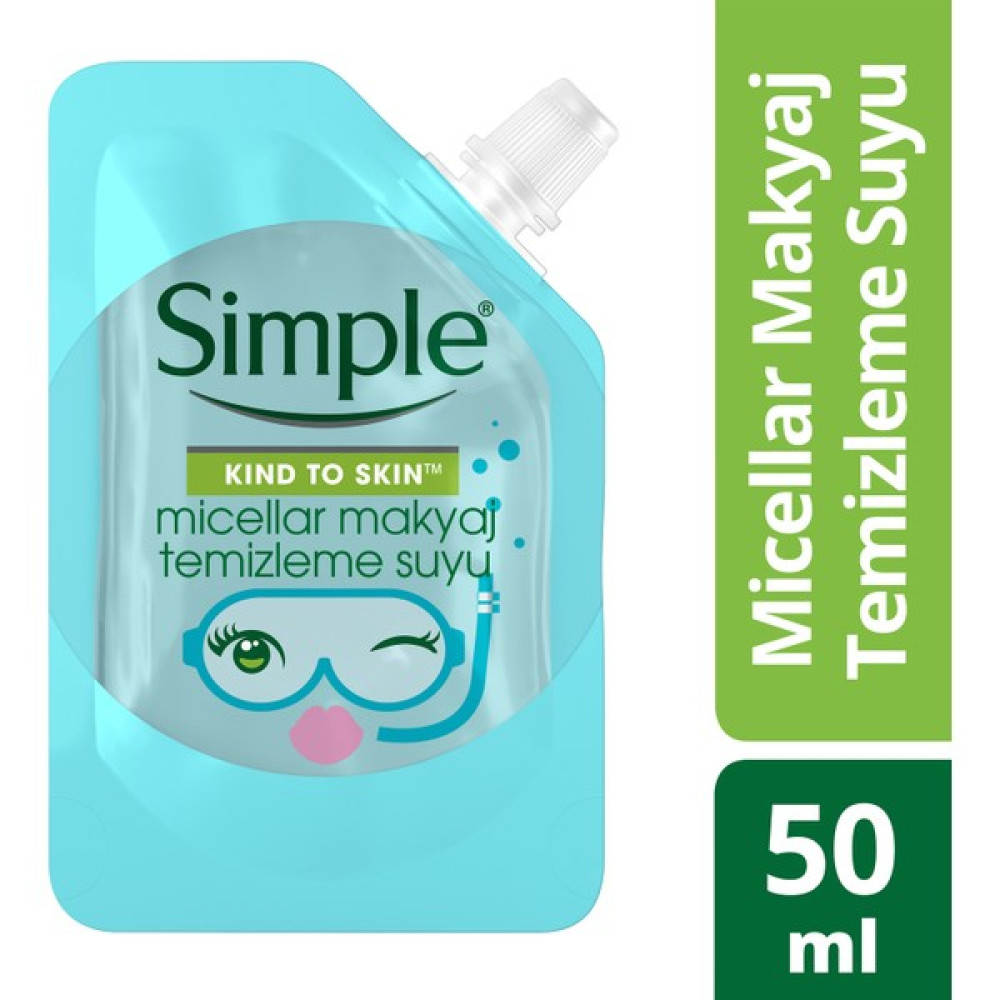 Simple Kind To Skin Mini Micellar Makyaj Temizleme Suyu 50 Ml - Seyahat Boyu Makyaj Temizleyicileri Fiyatı