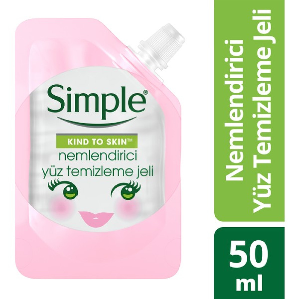 Simple Kind To Skin Mini Nemlendirici Yüz Temizleme Jeli 50 Ml - Seyahat Boyu Cilt Temizleme ve Peeling Fiyatı