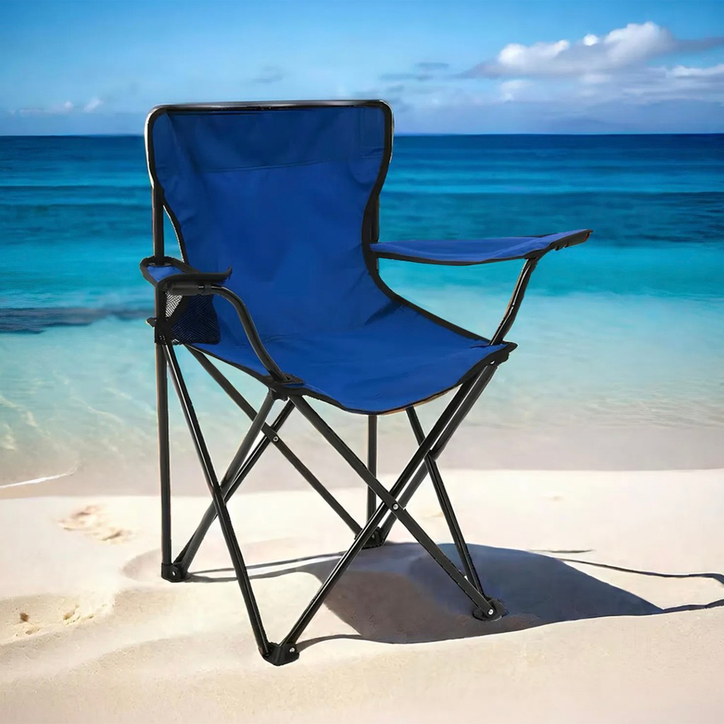 Simple Living Mavi Piknik ve Kamp Sandalyesi 76 x 52 x 82 cm Montajsız Kullanım İçin Oxford Kumaş Dikdörtgen Şekil Kamp Sandalyesi Fiyatı