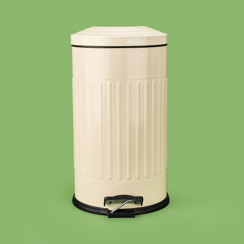 Simple Living Vintage Çöp Kovası - Bej - 16 Lt Diğer Fiyatı
