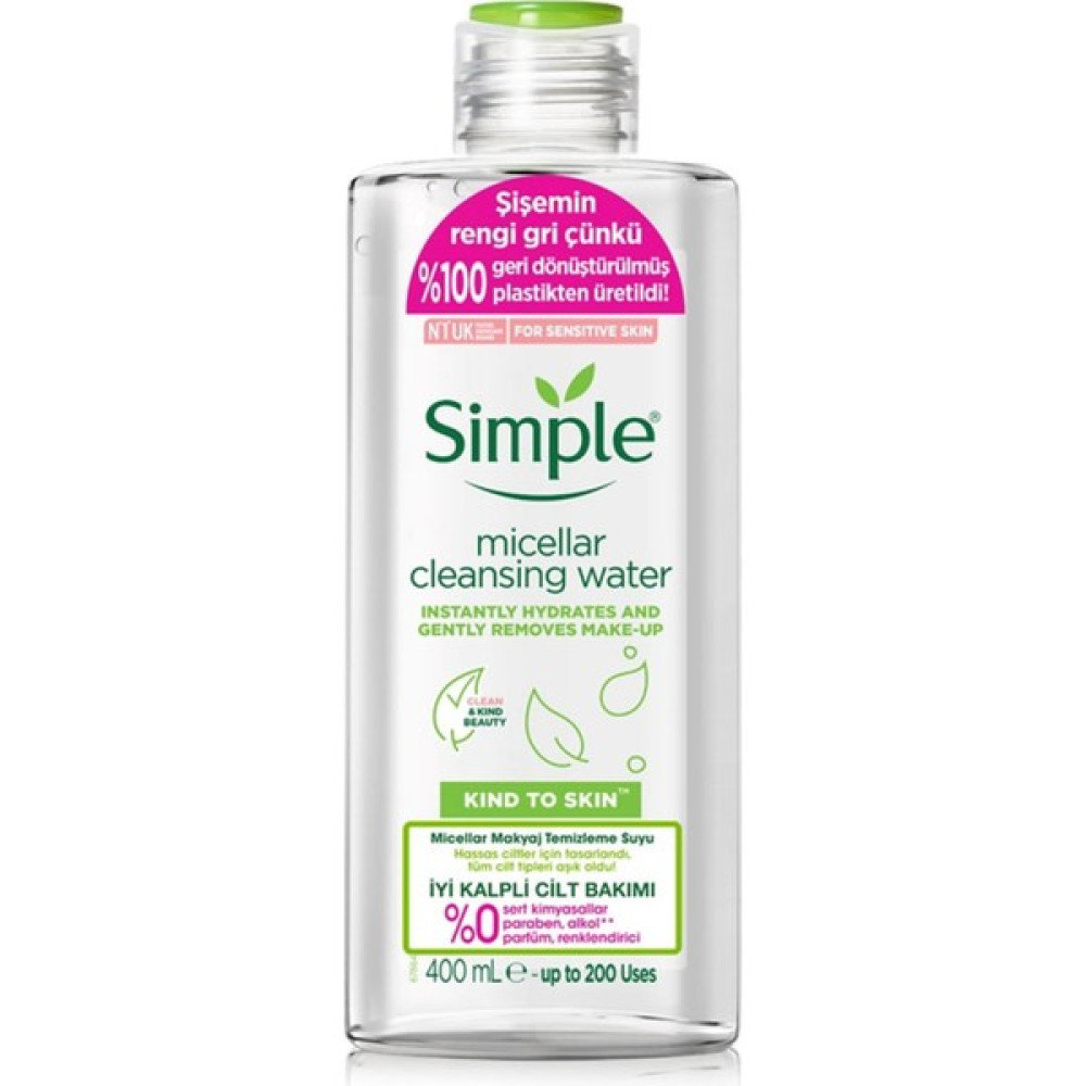 Simple Micellar Makyaj Temizleme Suyu 400 ml Makyaj Temizleyicileri Fiyatı