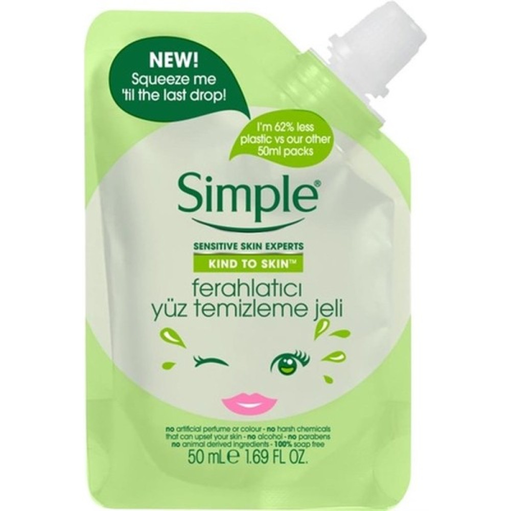Simple Mini Yüz Temizleme Jeli Ferahlatıcı 50 ml Cilt Temizleme ve Peeling Fiyatı
