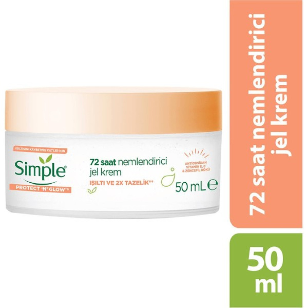 Simple Protect And Glow Nemlendirici Jel Krem 50 ml Yüz Kremi Nemlendiriciler Fiyatı