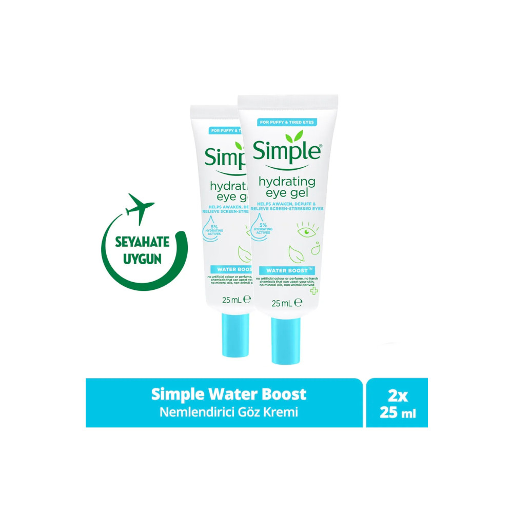 Simple Water Boost Nemlendirici Göz Kremi Yorgun Ve Şiş Gözlerde Etkili Vegan 25 ml X2 Göz Kremi Fiyatı