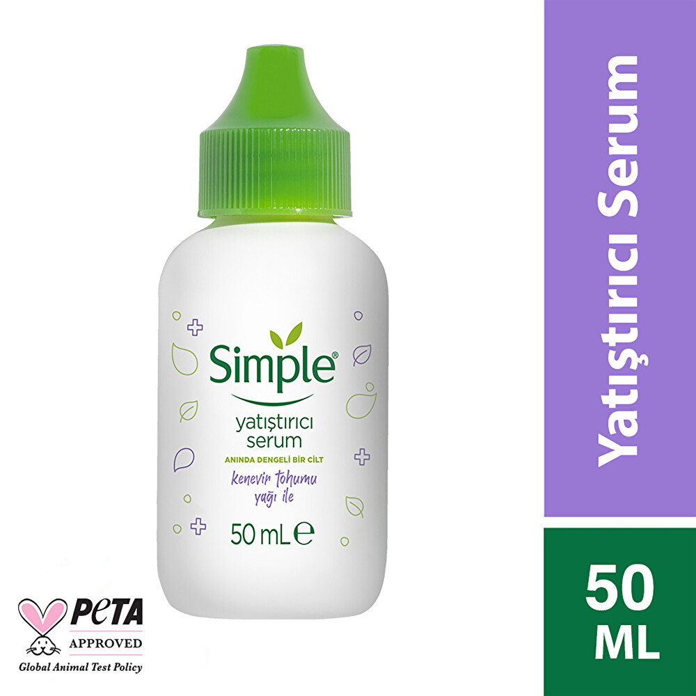 Simple Yatıştırıcı Serum Kenevir Tohumu Yağı İle Anında Dengeli Bir Cilt 50 Ml Anti-Aging / Yaşlanma Karşıtı Fiyatı