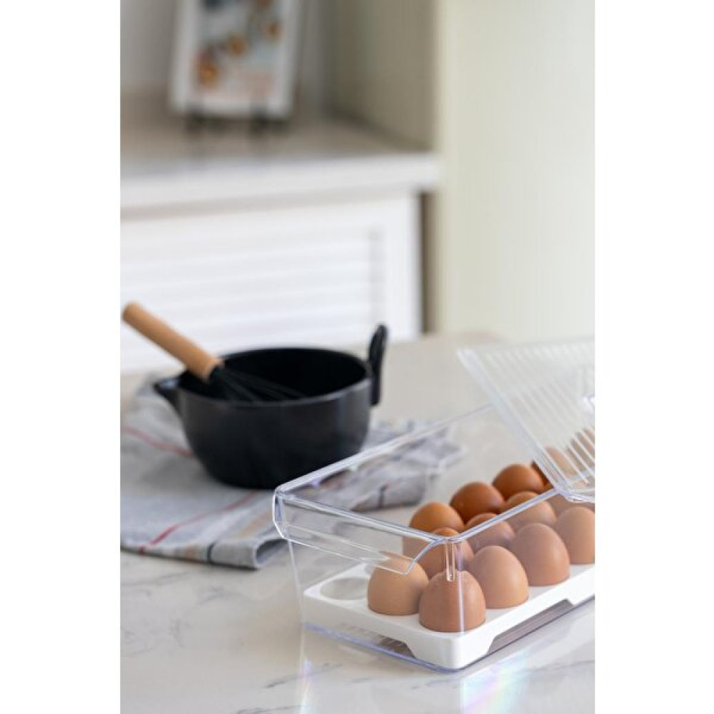 simplicity Midi Boy Yumurtalık Altlıklı Buzdolabı Düzenleyici Organizer 2 Adet Saklama Kapları Fiyatı