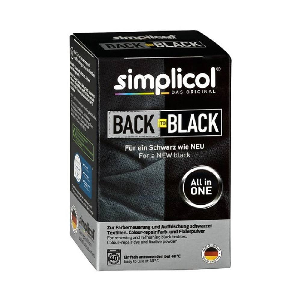 Simplicol Konsantre Kumaş Boyası ve Sabitleyici Toz Boya 400g - Black Kumaş Boyası Fiyatı