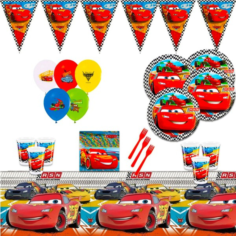 Şimşek Mcqueen Cars Arabalar 40 Kişilik Doğum Günü Parti Malzemeleri Süsleri Seti Oyuncak Fiyatı