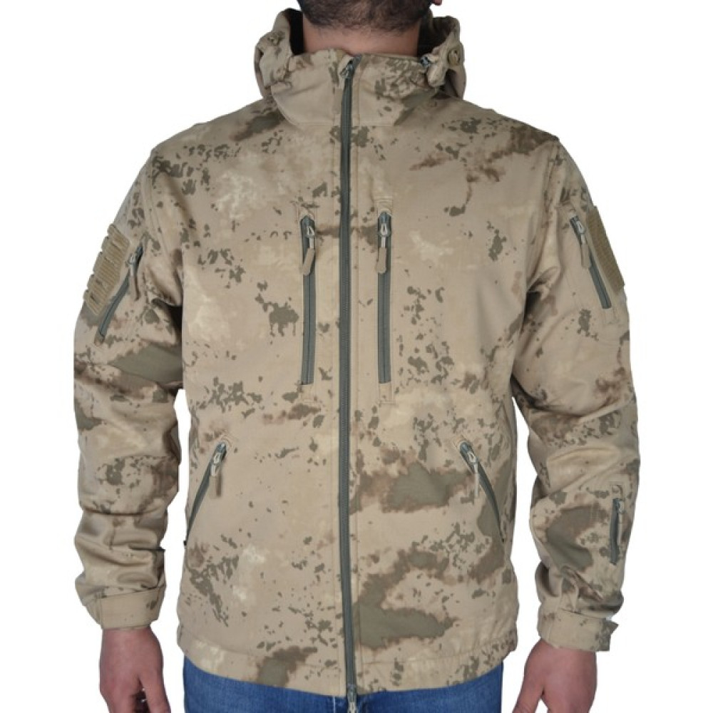 Şimşekoğlu Askeri Malzeme 10 Cepli Jandarma Kamuflaj Desenli Softshell Mont, Rüzgar Geçirmez Mont Erkek Mont Fiyatı
