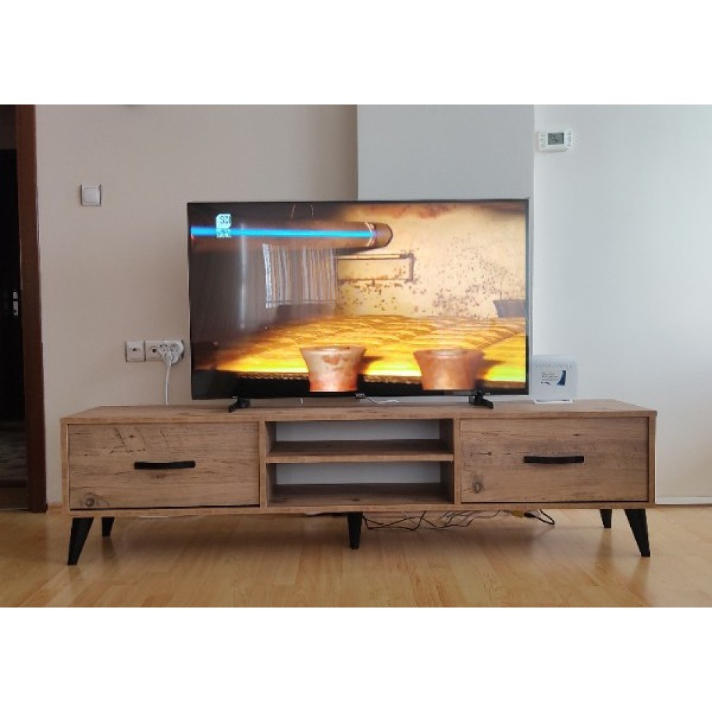 Simurg Trendmob Tv Sehpası 180 cm Atlantik Çam Tv Ünitesi / Sehpası Fiyatı