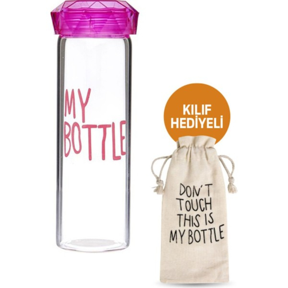 Simya Home My Bottle Kristal Kapak Boroslikat Matara 550 ml Pembe Suluk Fiyatı
