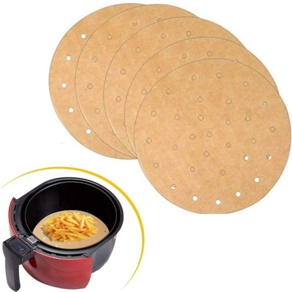 Sin@rasta 100 Adet Airfryer Uyumlu Pişirme Kağıdı Hava Fritöz Yapışmaz Gıda Yağlı Kağıdı Delikli Model Pişirme Kağıdı Fiyatı