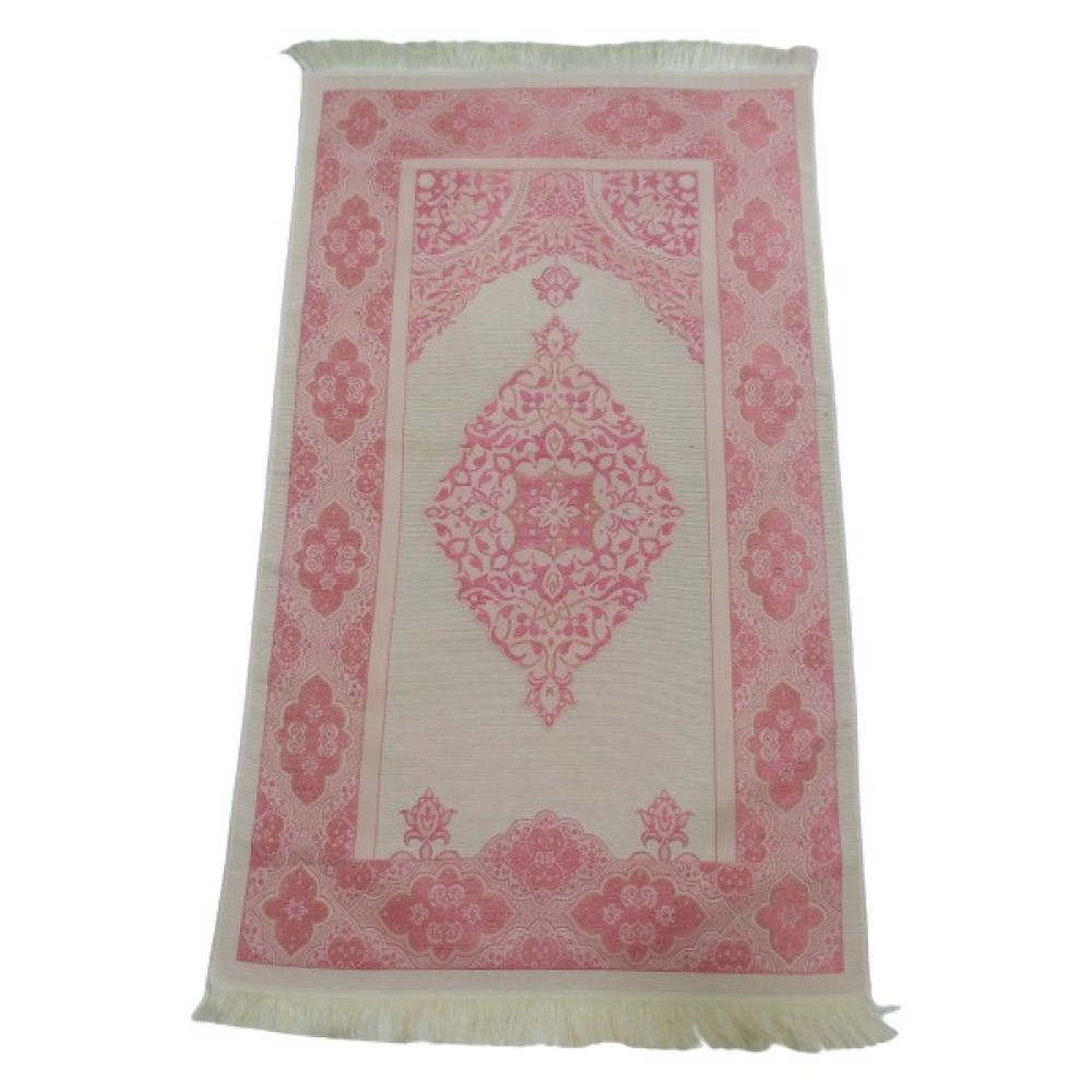 Sin@rasta Seccade Lüks Osmanlı Tafta Ipek-Pembe-Inci 99 Tesbihli - 70 x 120 cm - Pembe Seccade Fiyatı