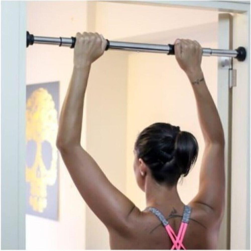 Sina Hediyelik 80-130 cm Krom Kapı Barı Koridor Barfiksi Barfix Spor Aleti Demiri Barfiks Çubuğu Kondisyon Aletleri Fiyatı