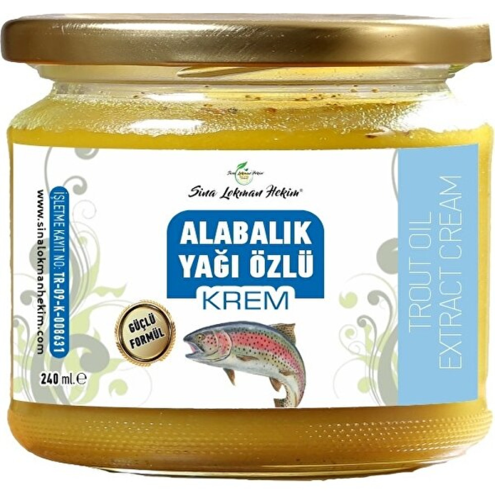Sina Lokman Hekim Alabalık Yağı Kremi 240 ml Mentollü %100 Etkili Formül Nemlendiriciler Fiyatı