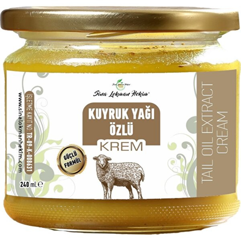 Sina Lokman Hekim Kuyruk Yağlı Kremi %100 Etkili Formül 240 ml Nemlendiriciler Fiyatı