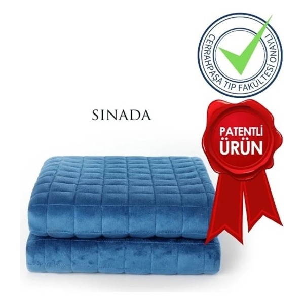 Sinada Ağırlıklı Battaniye Montessori Yorganı 3 kg Mavi 104X152 %100 Pamuk 4 Mevsim Kullanılabilir - 01-Mavi - 100 x 150 cm Yorgan Fiyatı