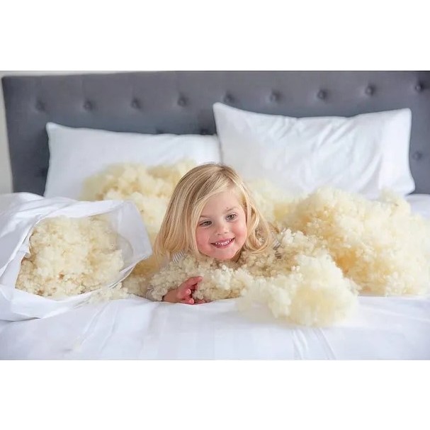 Sinada Yün Bebek Yastığı %100 Organik Yün Yastık 82 Tel &100 Pamuk Kumaş 35X45CM 1 Adet - 35 x 45 cm Yastık Kılıfı Fiyatı
