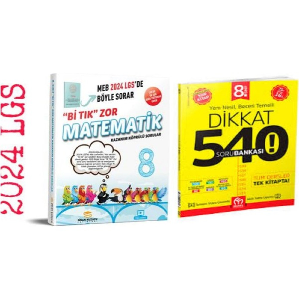 Sinan Kuzucu Yayınları Lgs Bi Tık Zor Matematik Soru Bankası+Tüm Dersler Soru Bankası Tüm Dersler Fiyatı