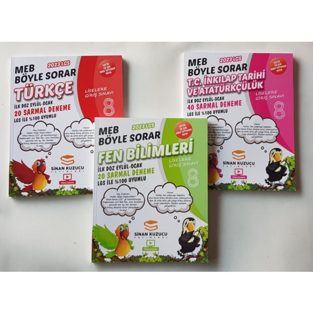 Sinan Kuzucu Yayınları Sinan Kuzucu Ilk Doz Deneme Türkçe+Fen+Inkılap (Eylül-Ocak) 3kitap Tüm Dersler Fiyatı