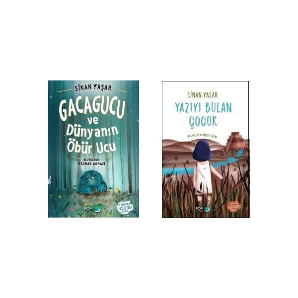 Sinan Yaşar 2 Kitap Set - Gacagucu ve Dünyanın Öbür Ucu - Yazıyı Bulan Çocuk Çocuk Öykü Fiyatı