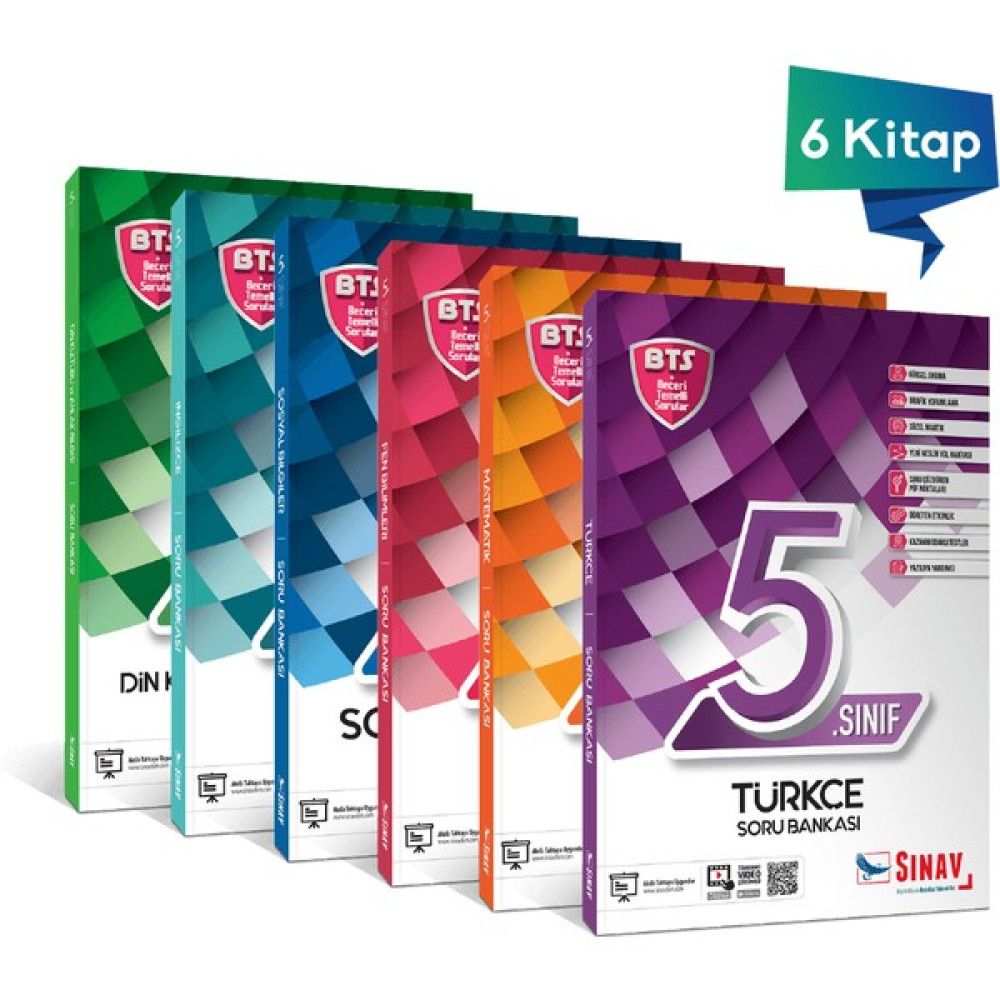 Sınav Yayınları 5. Sınıf Tüm Dersler Soru Bankası Seti Kaynak Kitapları Fiyatı