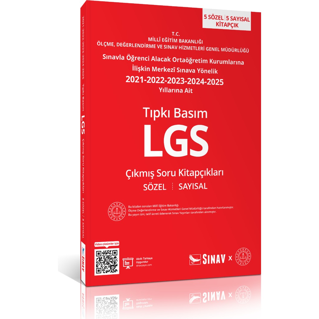 Sınav Yayınları 8. Sınıf Lgs Tıpkı Basım Son 5 Yıl Çıkmış Soru Kitapçıkları Kaynak Kitapları Fiyatı