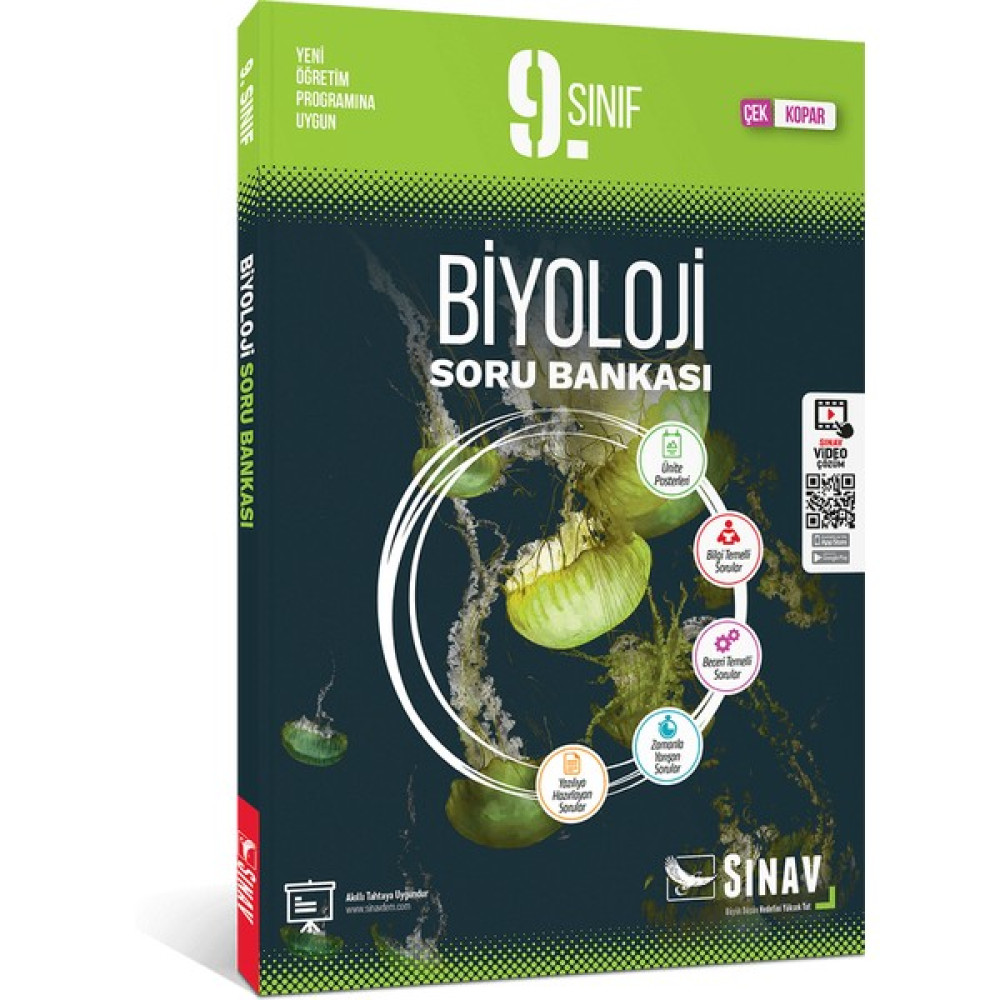 Sınav Yayınları 9. Sınıf Biyoloji Soru Bankası Kaynak Kitapları Fiyatı