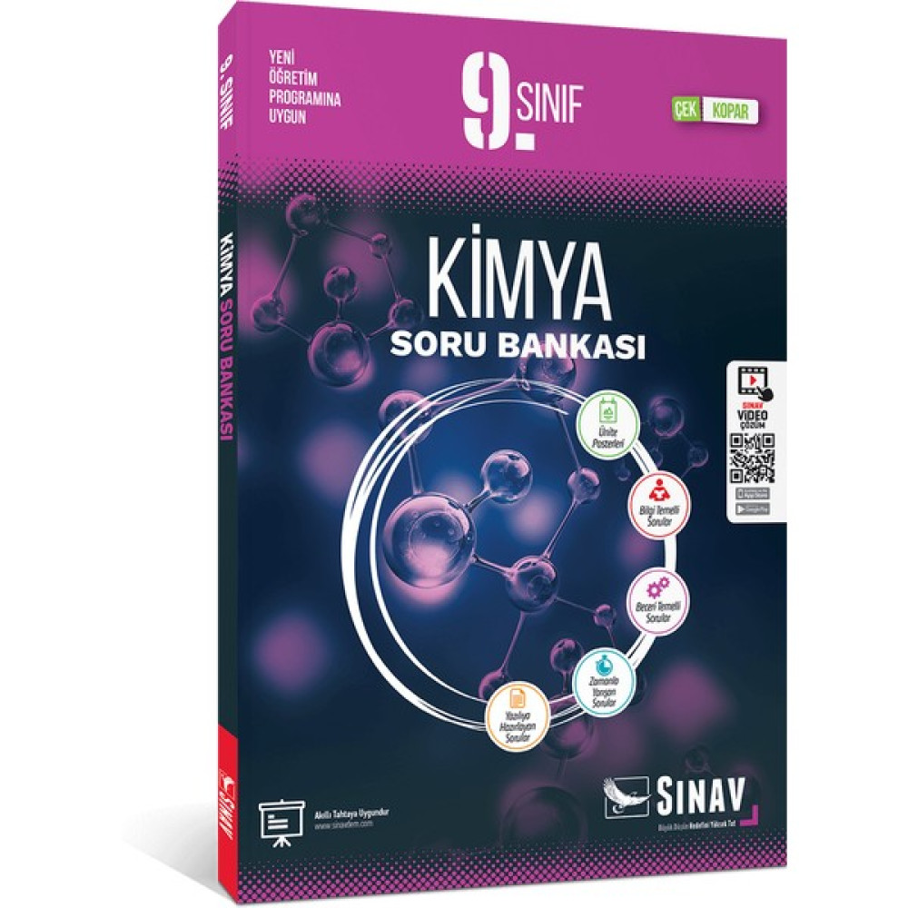 Sınav Yayınları 9. Sınıf Kimya Soru Bankası Kaynak Kitapları Fiyatı