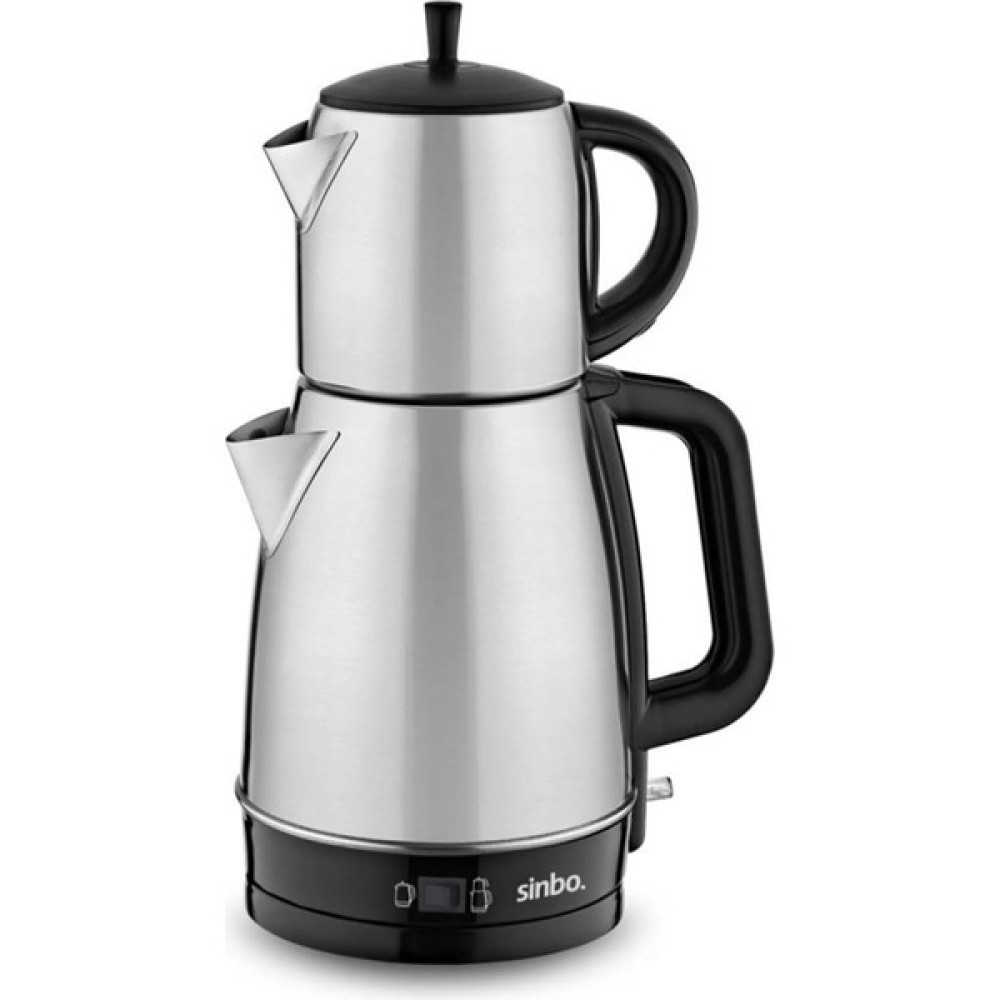 Sinbo Elektrikli Otomatik Inox Paslanmaz Çelik Çay Makinesi Su Isıtıcı Kettle - Gümüş Çay Makineleri Fiyatı