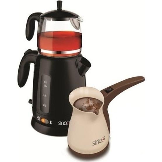 Sinbo STM-6000 1800 W 0.7 lt Demleme 1.7 lt Su Isıtma Kapasiteli Çay Makinesi Siyah Çay Makineleri Fiyatı