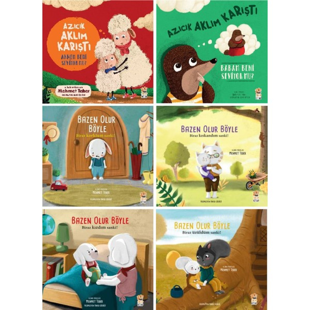 Sincap Kitap Bazen Olur Böyle + Azıcık Aklım Karıştı Serileri 6 Kitap Set - Mehmet Teber KTP Okul Öncesi Eğitici & Öğretici Kitaplar Fiyatı