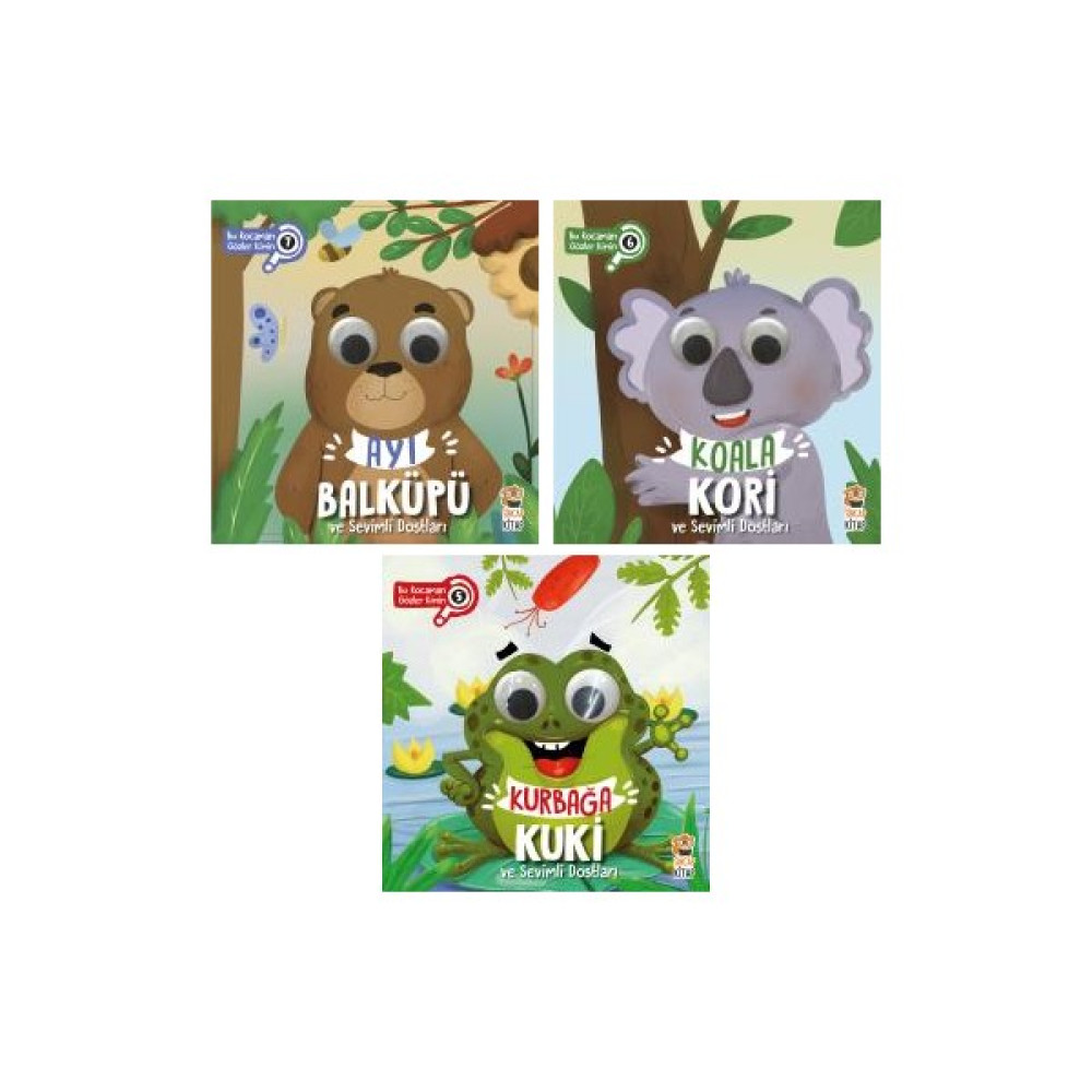 Sincap Kitap Bu Kocaman Gözler Kimin Seti Ayı Balküpü - Koala Kori - Kurbağa Kuki Okul Öncesi Eğitici & Öğretici Kitaplar Fiyatı