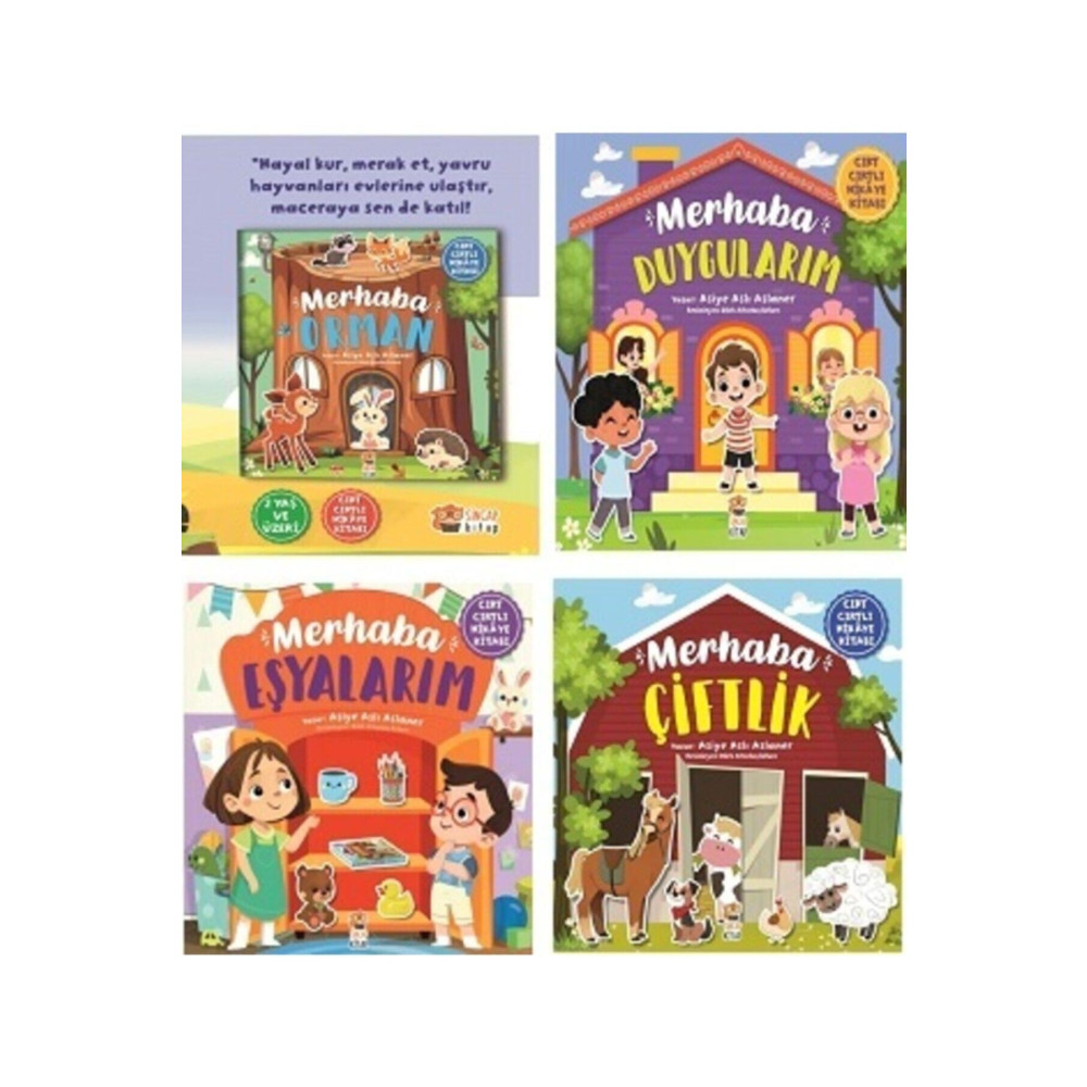 Sincap Kitap Cırt Cırtlı Hikaye Seti Merhaba Çiftlik + Duygularım + Orman + Eşyalarım 4 Kitap Set Aktivite & Eğitici Kitaplar Fiyatı
