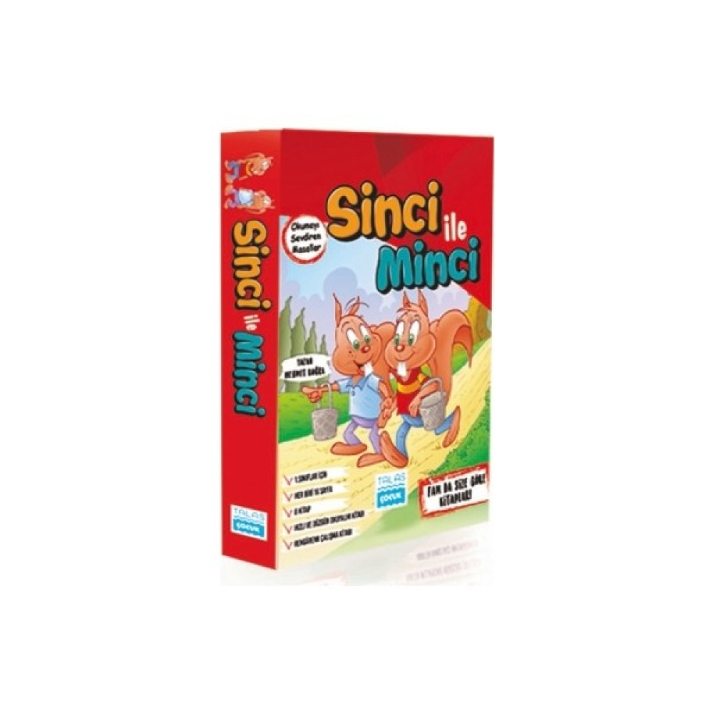 Sinci İle Minci Masal Seti / 8 Kitap/ İlkokul 1. Sınıflar İçin / Talas Çocuk Okul Öncesi Eğitici & Öğretici Kitaplar Fiyatı