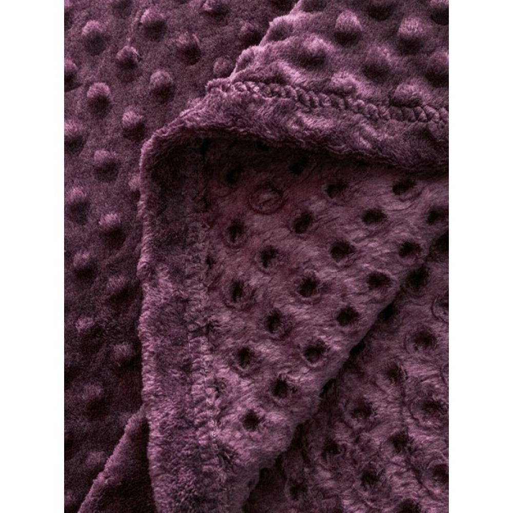 Sinem Tekstil Çift Kişilik Tomurcuk Battaniye 200X220 cm - Mürdüm - 200 x 220 cm Battaniye Fiyatı
