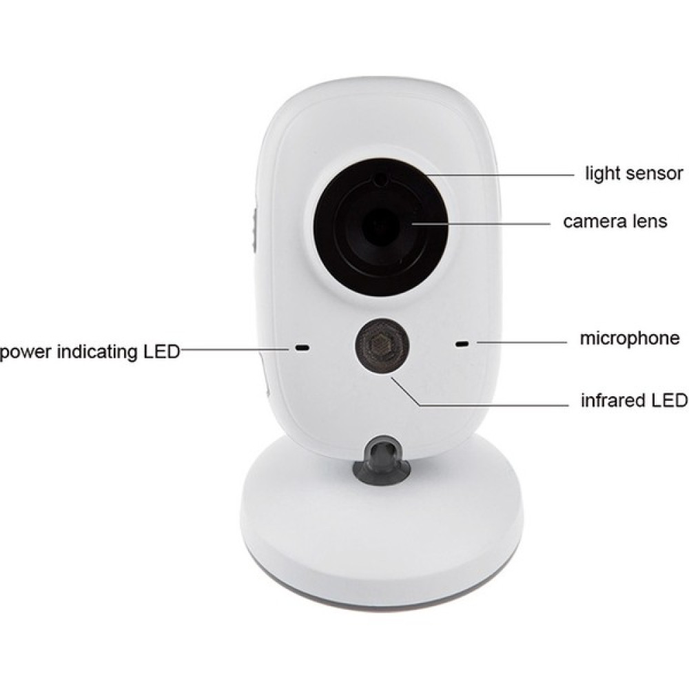 Sinerji Shop Baby Monitor - Gece Görüşlü Oda Sıcaklığı Kontrollü Bebek Video Kamerası - Renkli Bebek Kamerası Fiyatı