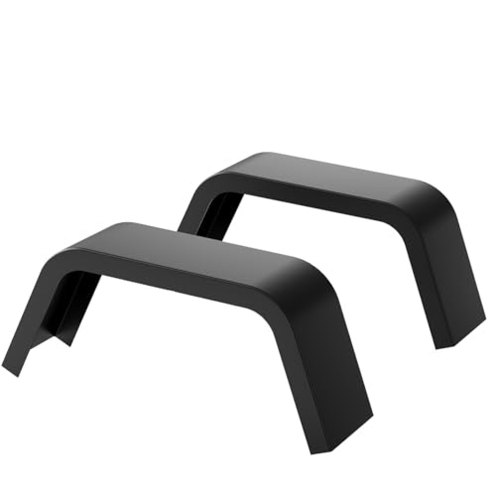 Single Axle Trailer Fenders,2 Pack 32x13x9 Inch Trailer Fenders Single Fit 14"-16" Trailer Fenders Wheels,Heavy Duty 14 Gauge Steel Car Hauler Trailer,Cargo Trailer,Utility Trailer,Landscape Trailer